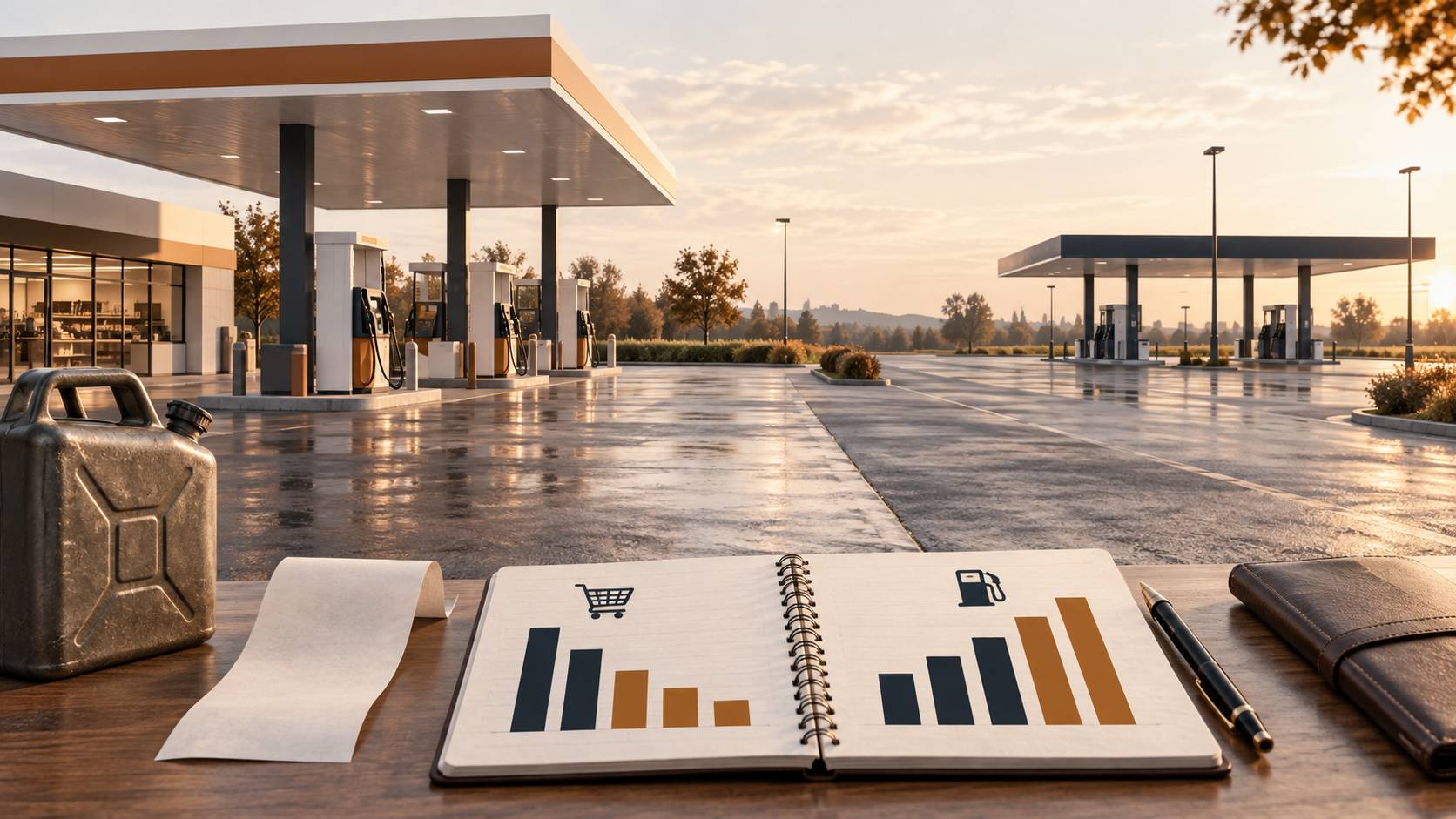 Illustration éditoriale du sujet : Carburant en supermarché : d'où vient l'écart avec les pétroliers